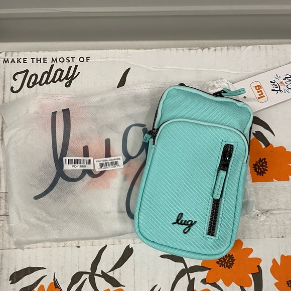 NWT Lug Pitter Patter Crossbody - Matte Luxe VL - Aquamarine - Picture 7 of 8